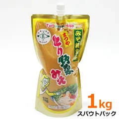 まつや とり野菜みそ 1kg スパウトパック 味噌 鍋の素 鍋スープ お徳用