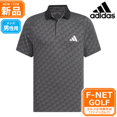 新品 【グレーシックス】春 夏 モデル adidas アディダス ゴルフウェア IKJ53 HEAT.RDY BOSジャガード ポロシャツ [吸汗速乾 ヒートレディ] （メンズ）☆