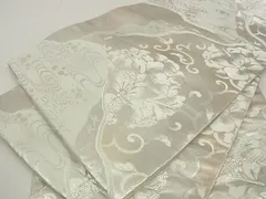 袋帯 嵯峨錦織 紗綾形や菱 金糸 シンプルなデザイン 正絹 TT-2318