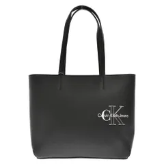 Calvin Klein (カルバンクライン) ロゴプリントトートバッグ K60K609305BDS ブラックのサムネイル