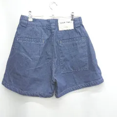 ◇ ◎Θ Levi's リーバイス 無地 ミニ丈 フレアスカート スカート サイズ28 ネイビー系 レディース E  【1504210005590】