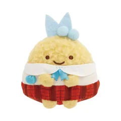 新品 すみっコぐらし『みにっコほいくえん』てのりぬいぐるみ あじふらいのしっぽ(せいふく)