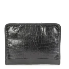 美品 Daniel&Bob ダニエルアンドボブ クロコダイル エンボス レザー セカンドバッグ クラッチ ポーチ 通勤 A4 メンズ EEE BG11-5【中古】のサムネイル