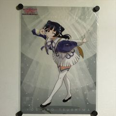X2273 ◆ 미개봉품 쓰시마 요시코 러브라이브 선샤인 The School Idol Movie Over the Rainbow 예매권 특전 A3 사이즈 클리어 포스터