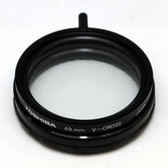 【美品】レンズフィルター TOSHIBA 49mm VーCROSS