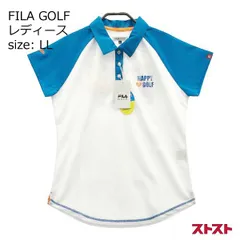 FILA GOLF フィラゴルフ 半袖ポロシャツ ホワイト系 LL [240001976617] [240001976617]#