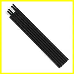 【匿名配送】ブラック DOD(ディーオーディー) テント タープポール 2本セット ペグ&ロープ&収納袋付 ブラック (約)直径1.5×長さ170cm XP-0