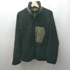 ◇ ⊇ coen コーエン リバーシブル ボア 長袖 ブルゾン サイズM ブラック カーキ レディース E  【1504240012377】