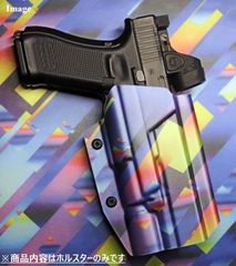 国内製造品 六七五 Glock 17 X300U ライト 専用 カイデックス ホルスター Shimmer Kydex "Rainbow Strips"カラー 右用
