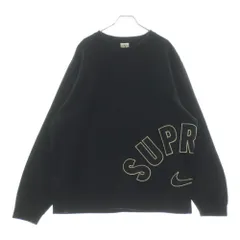 Supreme x NIKE コラボ トレーナー ジュエル クルーネック 黒