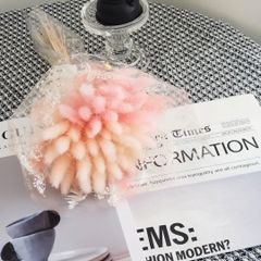 ドライフラワーブーケ ブーケ 花束 ラグラス バニーテール  ドライフラワー 花材 ハンドメイド インテリア ミニブーケ スワッグ ラッピング付き ピンク系