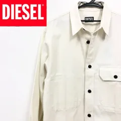 【未使用品!!送料無料!!】 DIESEL ディーゼル S-BUNNELL コットンデニム ジャケット シャツ Sサイズ A/A02693 アイボリー ホワイト 秋物 秋服 冬物 冬服 AW オータム/ウィンター F/W フォール/ウィンター アウター メンズ