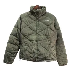 THE NORTH FACE ノースフェイス ダウンジャケット アウトドア カーキ (レディース L) 中古 古着 S6360