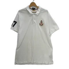 POLO JEANS RALPH LAUREN/ポロジーンズラルフローレン 半袖 ポロシャツ ワンポイント刺繡 オーバーサイズ ビッグシルエット メンズ XL ホワイト