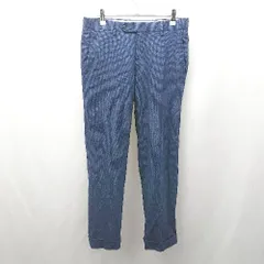 ◇ ⊇ UNITED ARROWS ジャガード カジュアルスラックスパンツ サイズ表記なし ブルー系 メンズ E  【1507030002893】