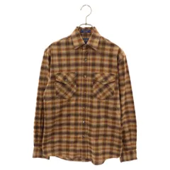 PENDLETON (ペンドルトン) ダブルポケット マドラスチェック レギュラーカラー長袖シャツ ブラウンのサムネイル
