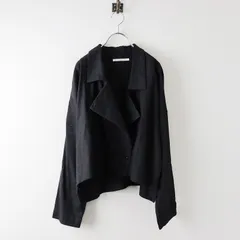 ミホウメザワ miho umezawa SILK LINEN TWILL open collared jacket ...