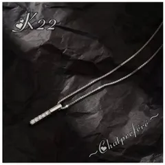 ✦SV925ストレートバー華奢ミニネックレス　シルバーミニトップ・K22✦