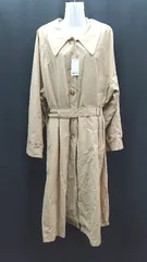 ◇ ◎●未使用● laulen カジュアル シンプル スプリング 通勤 長袖 ロングコート 表記なし ベージュ レディース E  【1310130029758】