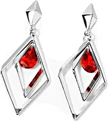 TY企画 レディース ピアス 揺れる ゆれる 耳飾り 両耳 シンプル セット ストーン カラー おしゃれ オシャレ かわいい 可愛い カワイイ お洒落 アクセサリー ファッション 赤 red pierce( Red pierce)