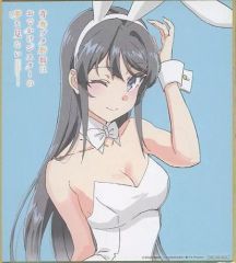 [중고] 종이 제품 사쿠라지마 마이 캐릭터 디자인 타무라 사토미 신작 미니 색종이 [청춘 돼지 놈은 외출 자매의 꿈을 꾸지 않는다] 제2주째 방문자 특전