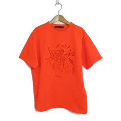 【 完売品☆ 】 ルイヴィトン　Tシャツ　LVロゴ　刺繍　良デザイン　オレンジとみのアパレル部屋