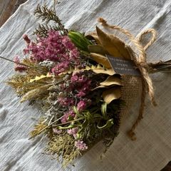 季節の贈り物　頑固gardenerの気まぐれスワッグ　ドライフラワー