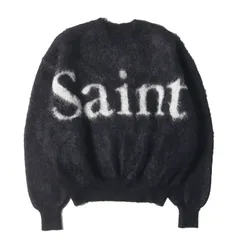 セントマイケル Saint Mxxxxxx ニット セーター S SAINT MXXXXXX | BONE BLACK WOOL KNIT SWEATER (Saint Mxxxxxx
