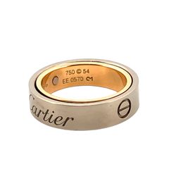 【鑑定済み】正規品 カルティエ Cartier リング ラブ シークレット 750 ＷG PG #54 K18 2005年 Xmas限定