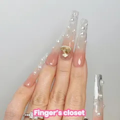 現品ネイルチップ|地雷系・スーパーロングネイル|ハンドメイドネイルチップ