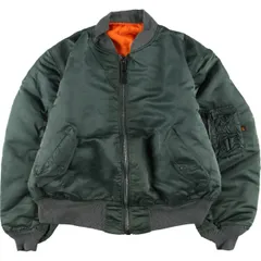 古着 90年代 民間品 アルファ ALPHA MA-1タイプ 中綿入り ミリタリー フライトジャケット USA製 メンズXL相当 ヴィンテージ/eaa513530