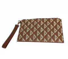 Christian Dior クラッチバッグ ブラウン/ベージュ Yahoo!オークション -「クリスチャンディオール バッグ