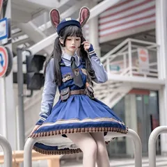 うさぎの警官のコスプレ服ジュディのコミックマーケットのワンピーススーツ二次元の洛麗です塔です675