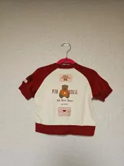 ピンクハウス ベア ラグラン 半袖 カーディガン 90