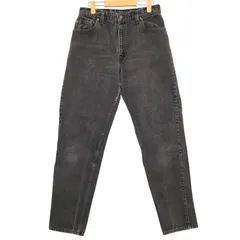 USA製 Levi's リーバイス 550 デニムパンツ ブラック (レディース L) 中古 古着 A4026