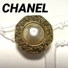 シャネル　CHANEL　イヤリング　フラワーモチーフ　メッキ　フェイクパール