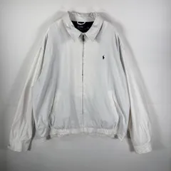 古着 90's/90年代 ポロバイラルフローレン Polo by Ralph Lauren スウィングトップジャケット 裏地チェック XXL  ホワイト メンズ