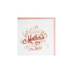 Quilling Card グリーティングカード [Happy Mother's Day letter] SO702
