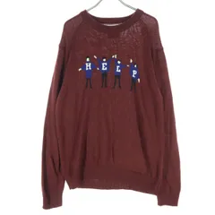 SHIPS シップス 人柄 長袖 セーター L ブラウン ニット THE BEATLES メンズ 古着