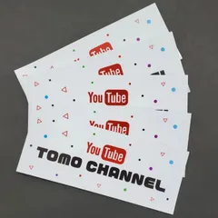 TOMOチャンネル ステッカー ホワイト 5枚セットのサムネイル