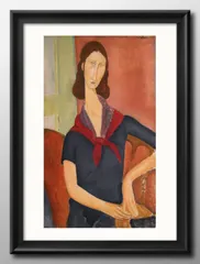 アメデオ・モディリアーニ 婦人像「La Fanciulla～」複製画 F4号