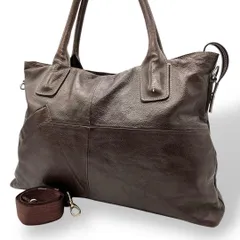 良品1791 P.I.Dトートバッグ 2way レザー シボ革 ダークブラウン