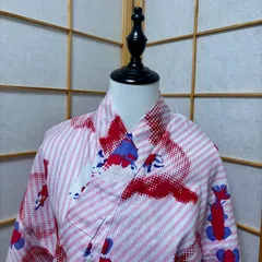 浴衣　身丈162cm　綿　ピンク　金魚　レディース　モダン　洗える浴衣