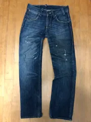 リーバイス 504 ヴィンテージ ウォッシュ ダメージ ストレートフィット デニムパンツ 30