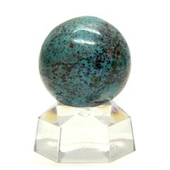天然ターコイズ　29.5ｍｍ丸玉　台座付き[NO.1]　　☆パワーストーン スフィア