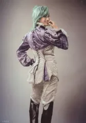 【中古】生写真(男性) 太田基裕(アインザッツ)/膝上・衣装紫・背中向け・右手顔・キャラクターショット/舞台「劇団シャイニング from うたの☆プリンスさまっ♪『マスカレイドミラージュ』」トレーディングブロマイド