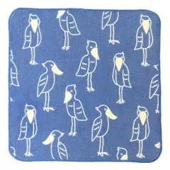 【メール便】ミニタオル ガーゼタオル ハシビロコウポーズ フレンズヒル 汗拭きタオル かわいい グッズ 