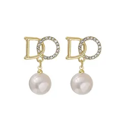 ■数量限定■　ピアス　レディース　cd　パール　真珠　結婚式　フォーマル　ロゴ　金属アレルギー対応　韓国　真珠ピアス　パールピアス　ゴールドピアス　入学式　成人式　卒業式　女子会　合コン　同窓会　パーティー 　推し活　フェミニン　ウェディング　二次会　クラブ