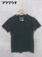 ◇ wjk ダブルジェイケイ Vネック 無地 半袖 Tシャツ カットソー サイズS ブラック メンズ 【1002802459405】