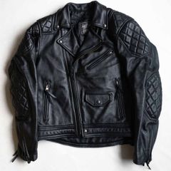 KADOYA ライダース 美品】KADOYA【EVO パデット ダブルライダースジャケット】L